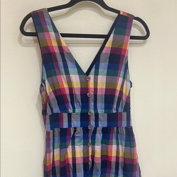 J. Crew Plaid Midi Dress with matching Bucket Hat and Hair tie - Picture 4 of 11